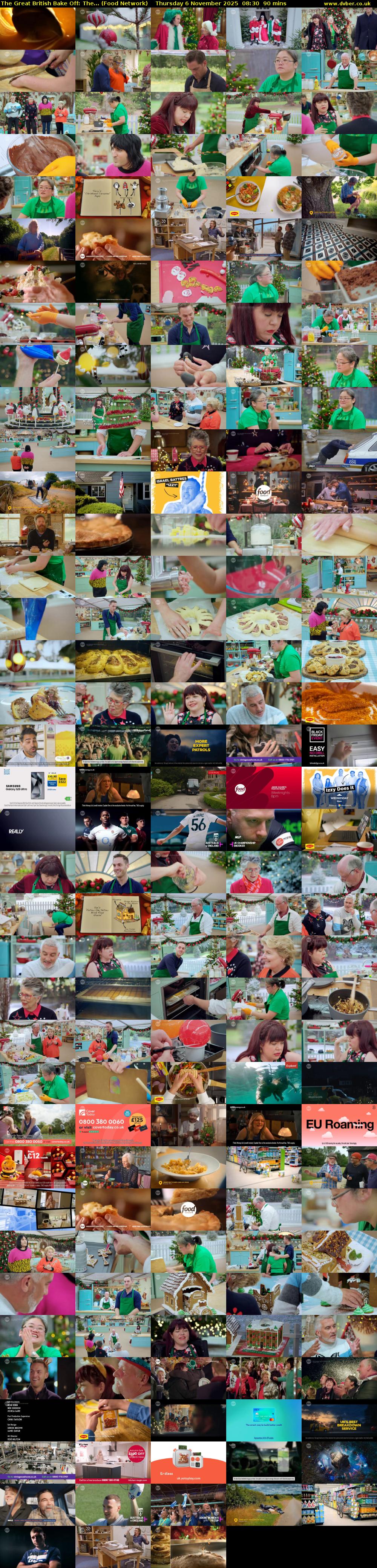 The Great British Bake Off: The... (Food Network) Thursday 6 November 2025 08:30 - 10:00