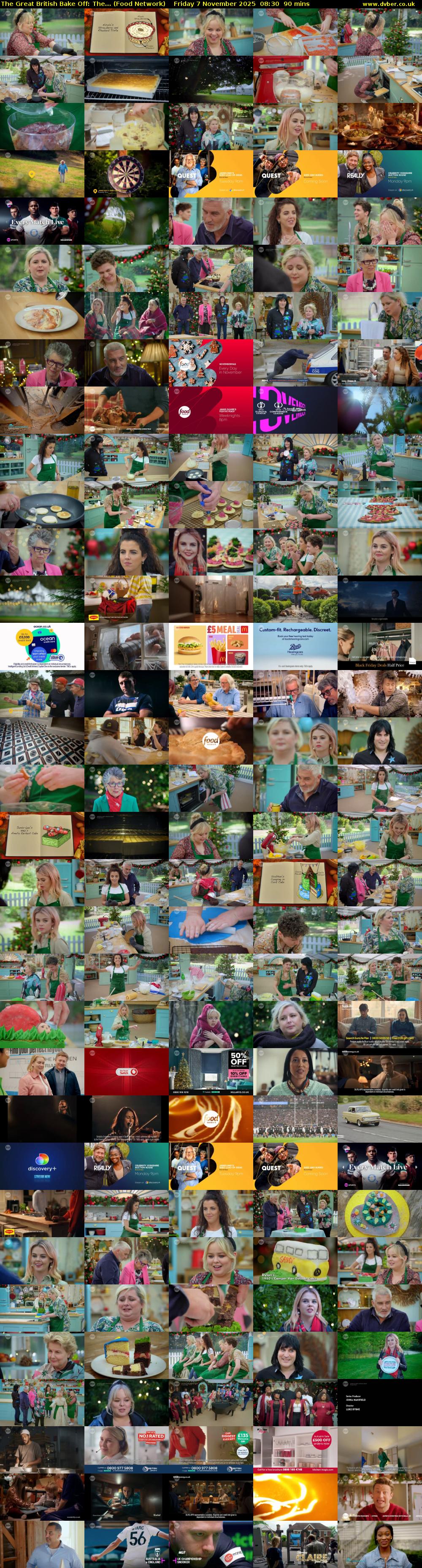 The Great British Bake Off: The... (Food Network) Friday 7 November 2025 08:30 - 10:00