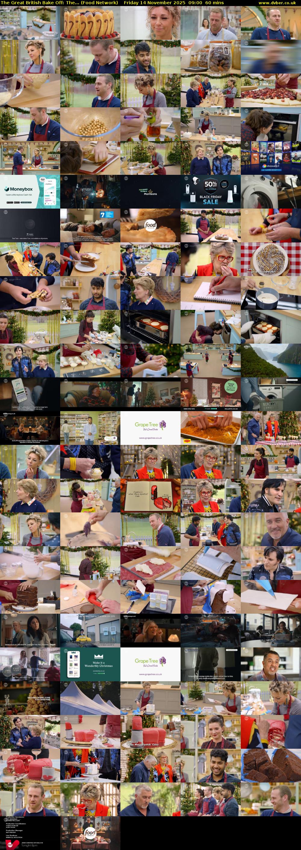 The Great British Bake Off: The... (Food Network) Friday 14 November 2025 09:00 - 10:00