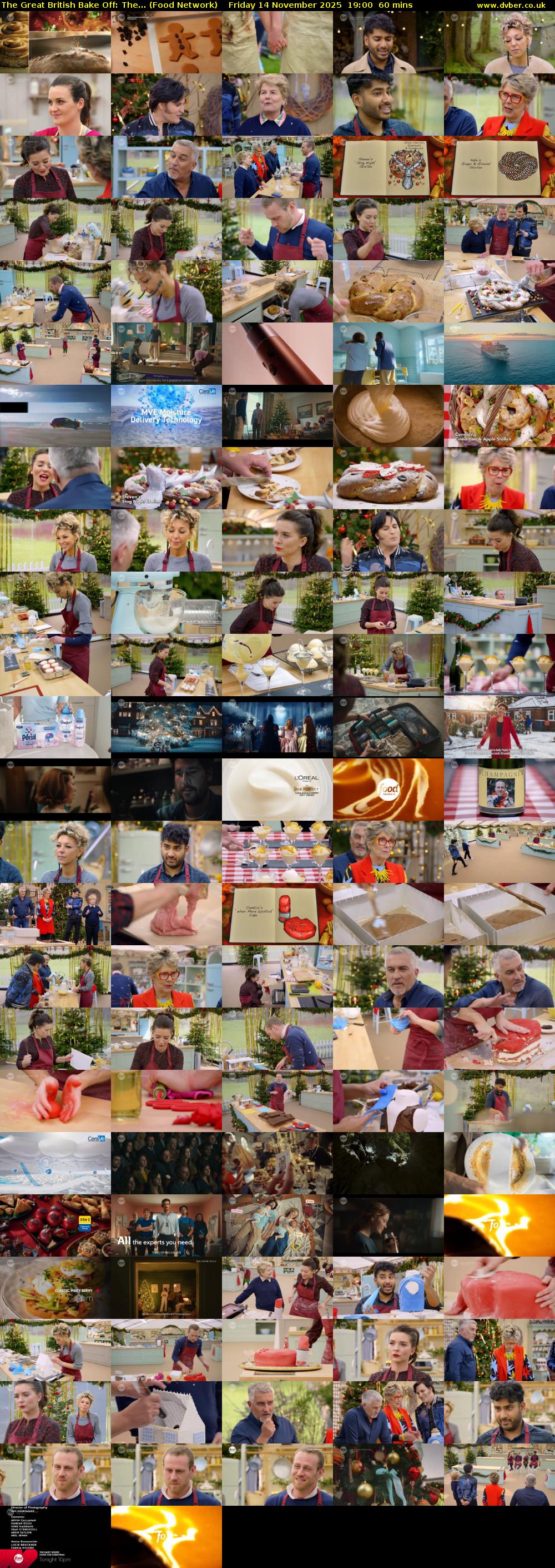 The Great British Bake Off: The... (Food Network) Friday 14 November 2025 19:00 - 20:00