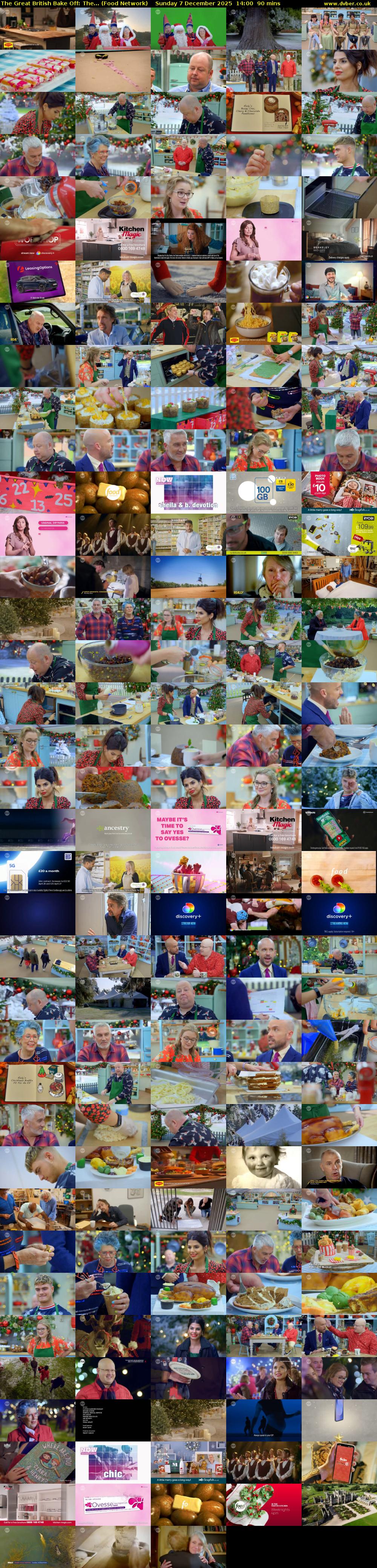 The Great British Bake Off: The... (Food Network) Sunday 7 December 2025 14:00 - 15:30