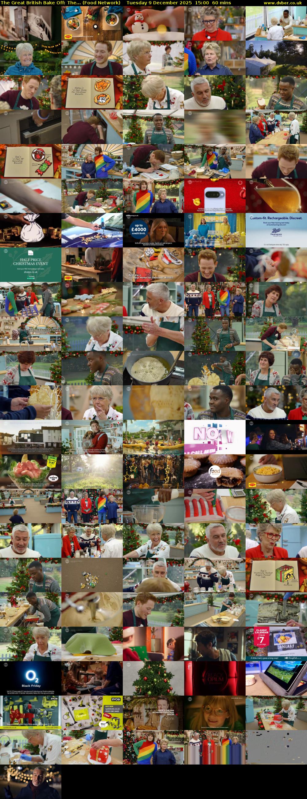The Great British Bake Off: The... (Food Network) Tuesday 9 December 2025 15:00 - 16:00
