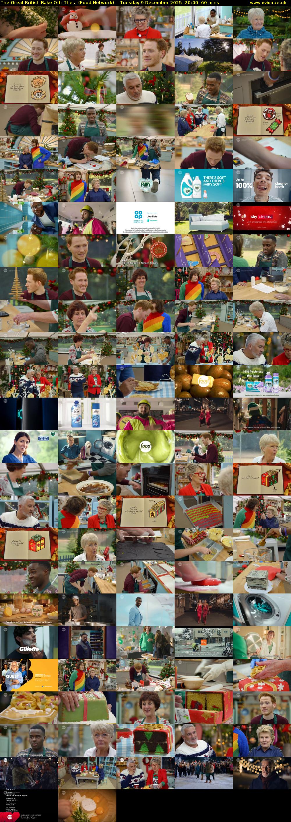 The Great British Bake Off: The... (Food Network) Tuesday 9 December 2025 20:00 - 21:00