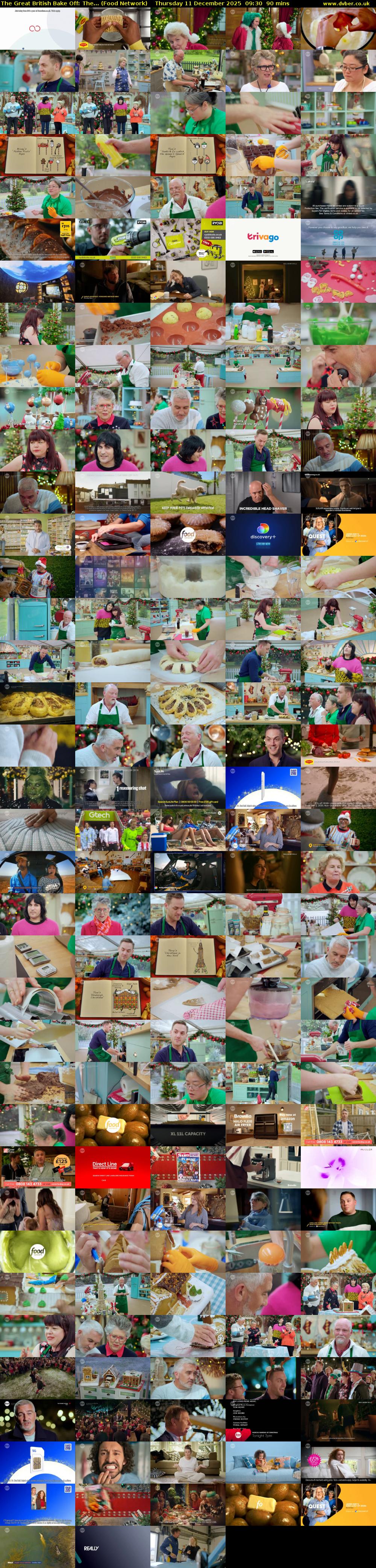 The Great British Bake Off: The... (Food Network) Thursday 11 December 2025 09:30 - 11:00