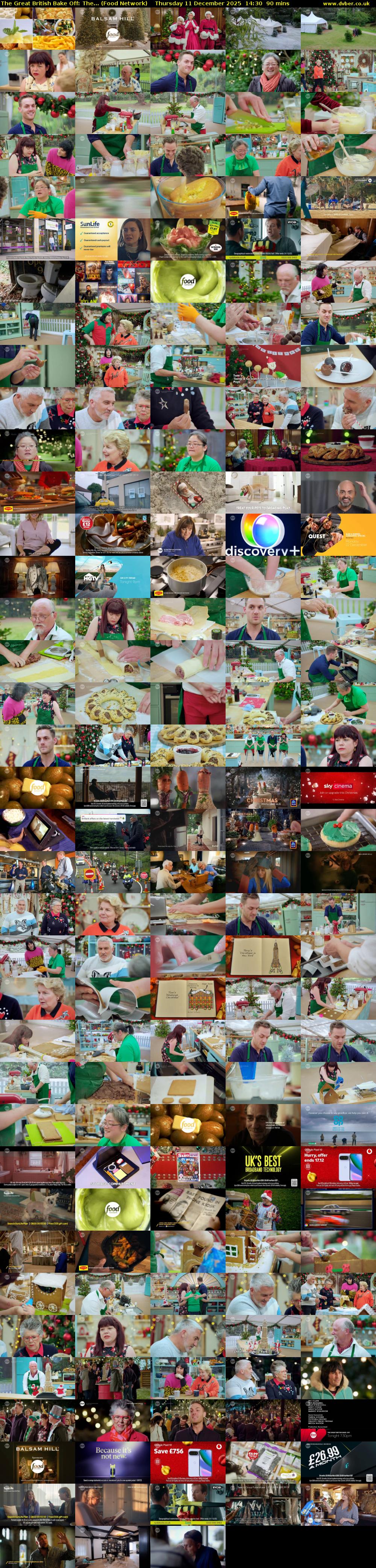 The Great British Bake Off: The... (Food Network) Thursday 11 December 2025 14:30 - 16:00