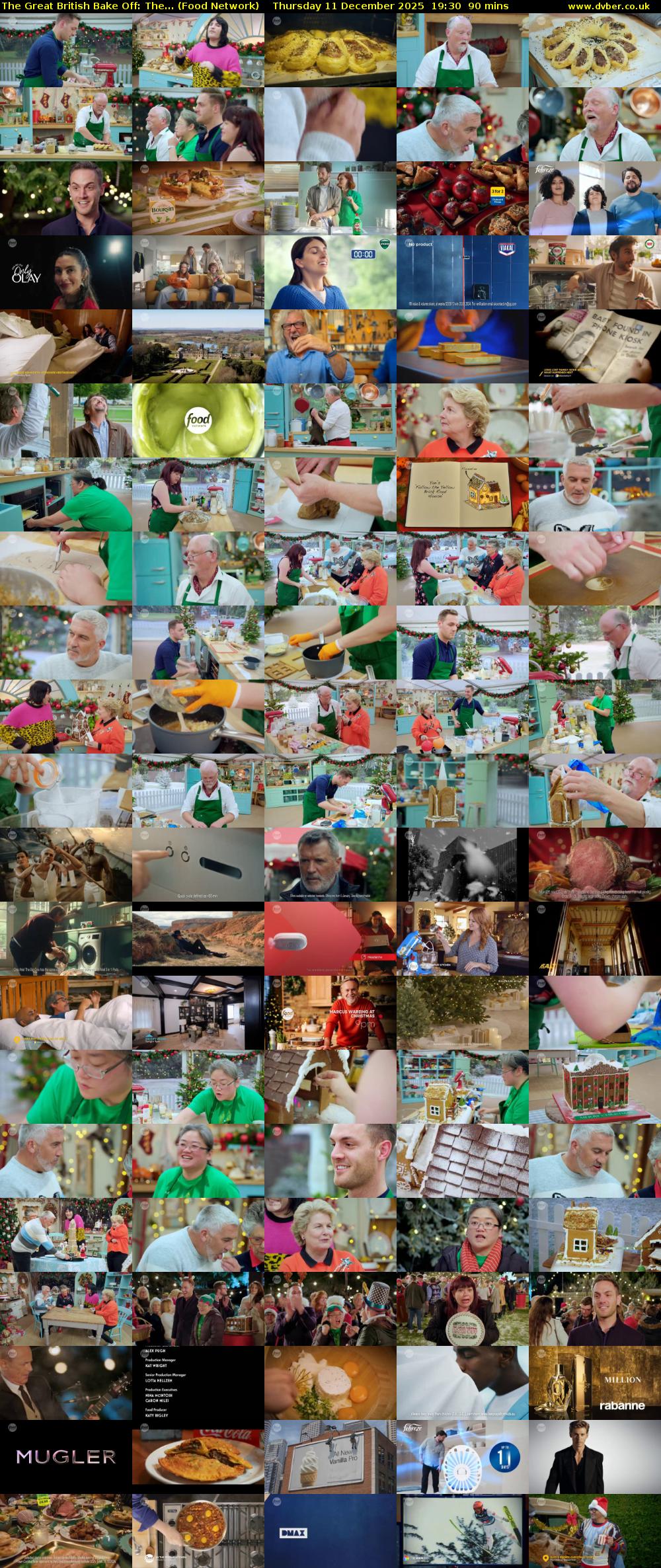 The Great British Bake Off: The... (Food Network) Thursday 11 December 2025 19:30 - 21:00