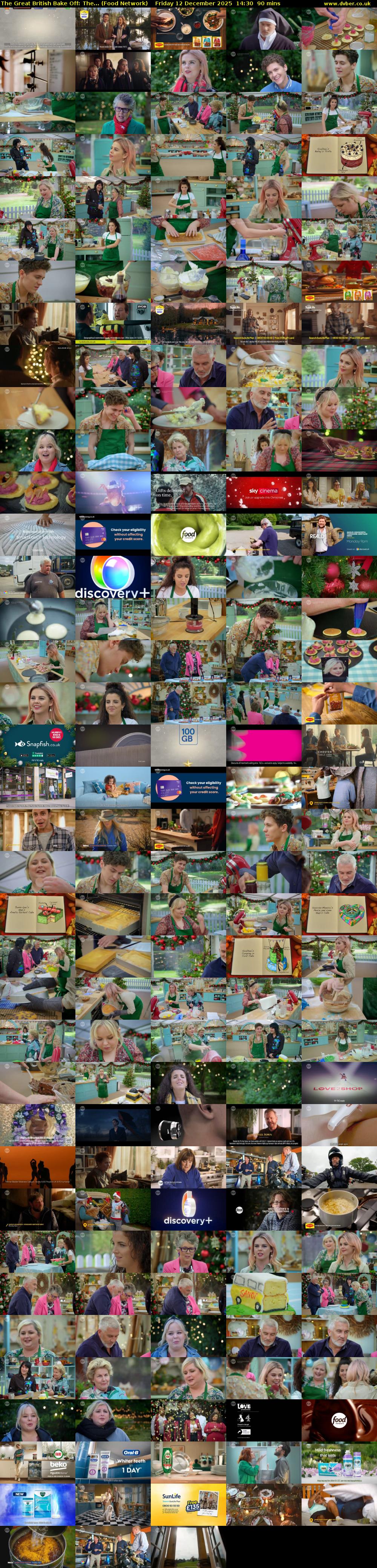 The Great British Bake Off: The... (Food Network) Friday 12 December 2025 14:30 - 16:00