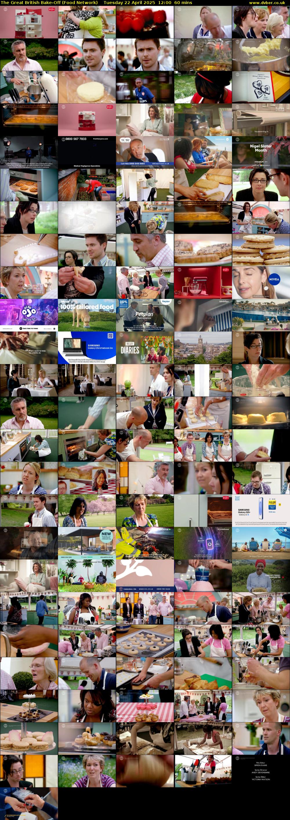 The Great British Bake-Off (Food Network) Tuesday 22 April 2025 12:00 - 13:00