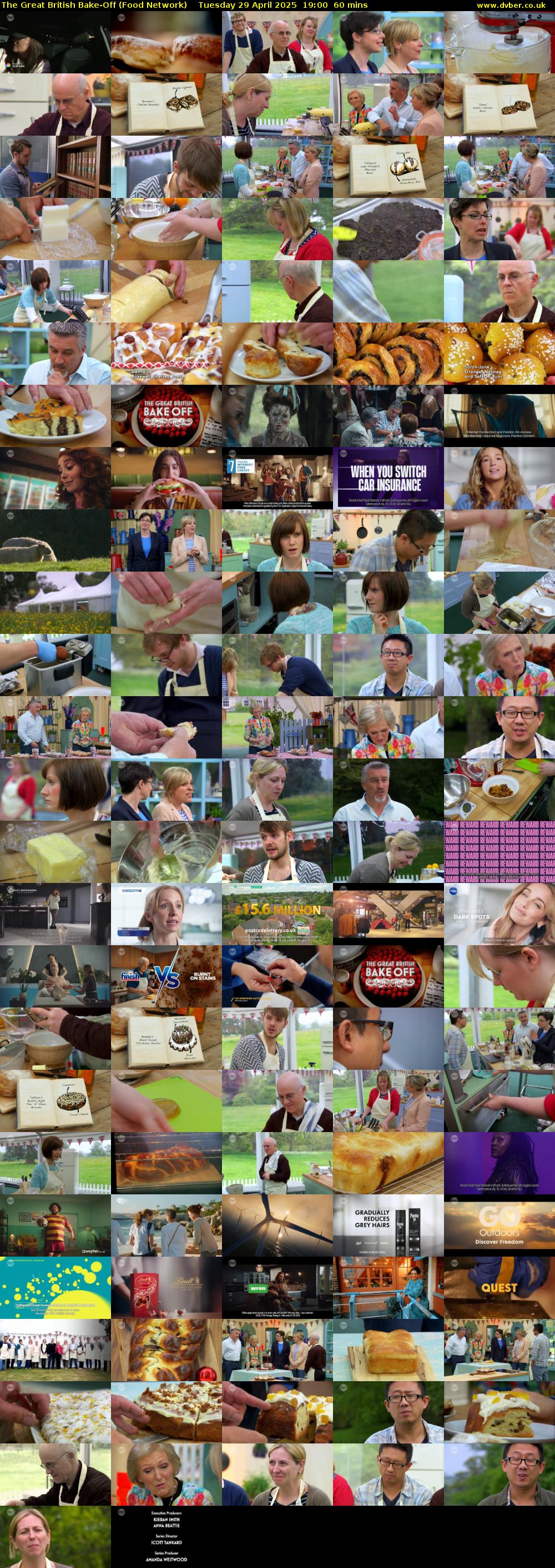 The Great British Bake-Off (Food Network) Tuesday 29 April 2025 19:00 - 20:00