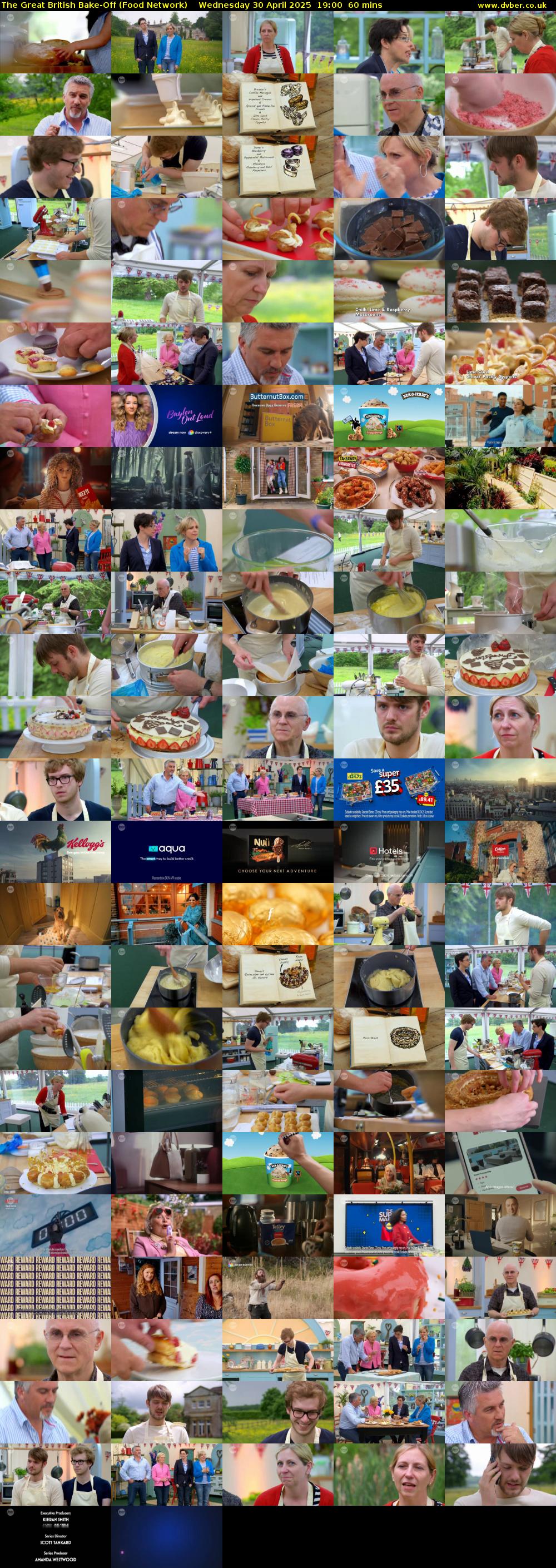 The Great British Bake-Off (Food Network) Wednesday 30 April 2025 19:00 - 20:00