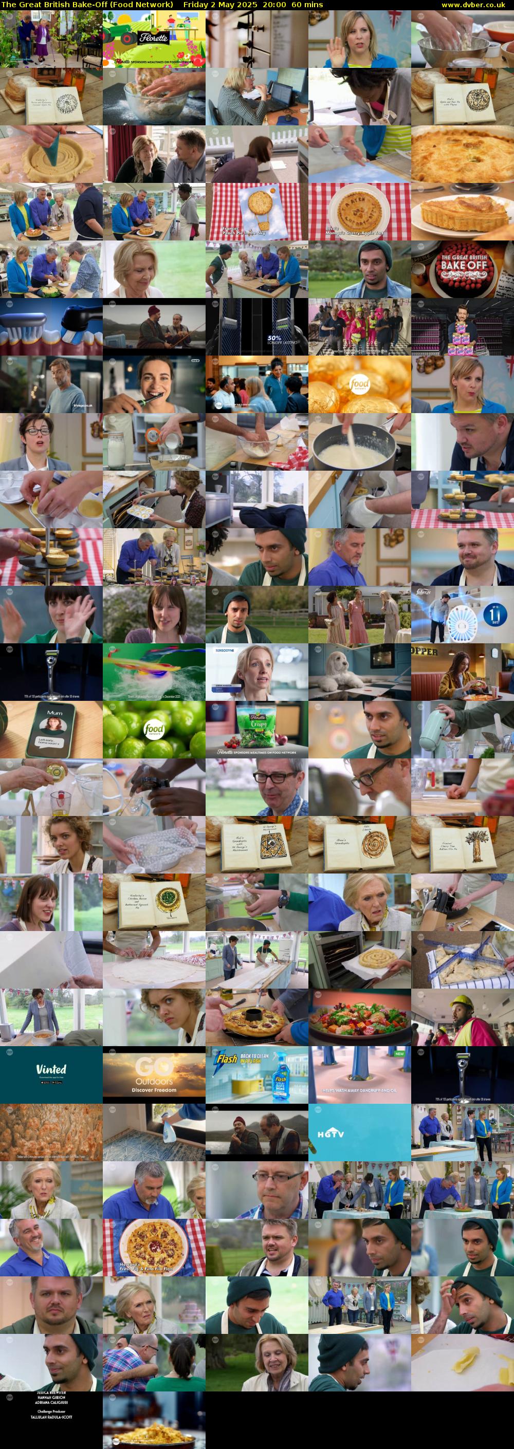The Great British Bake-Off (Food Network) Friday 2 May 2025 20:00 - 21:00