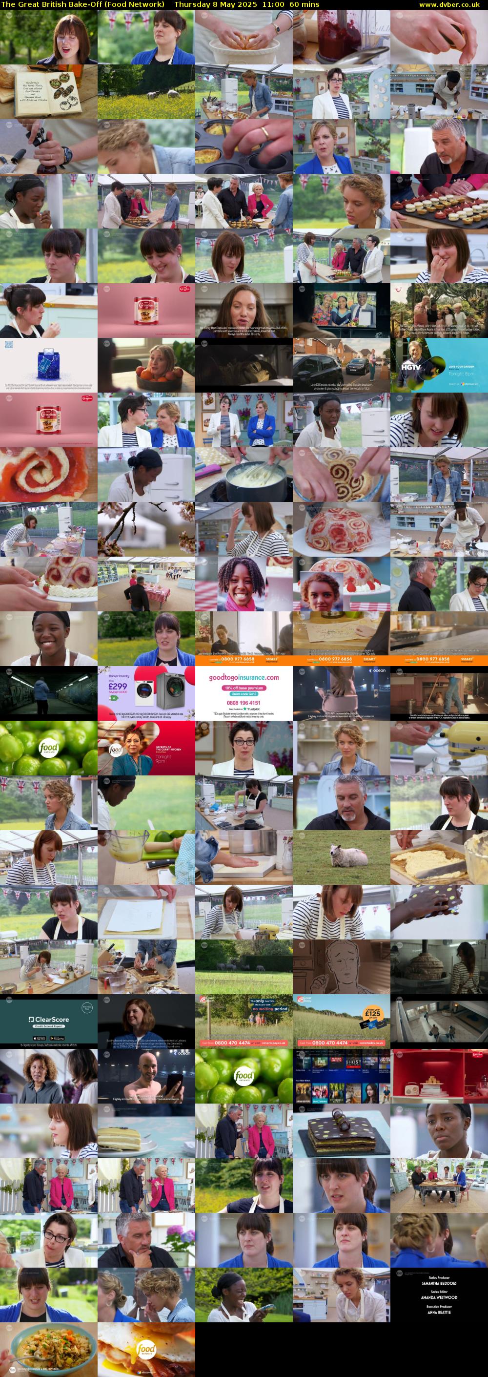 The Great British Bake-Off (Food Network) Thursday 8 May 2025 11:00 - 12:00