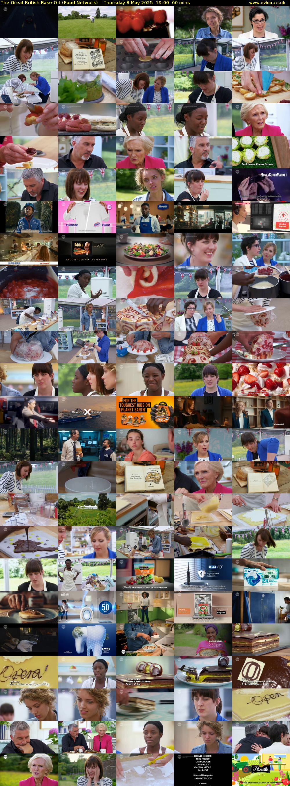 The Great British Bake-Off (Food Network) Thursday 8 May 2025 19:00 - 20:00