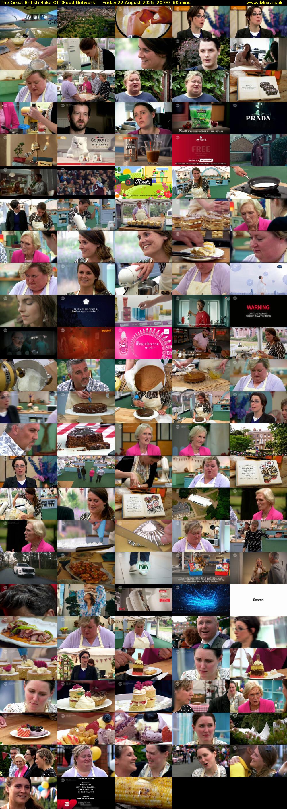The Great British Bake-Off (Food Network) Friday 22 August 2025 20:00 - 21:00