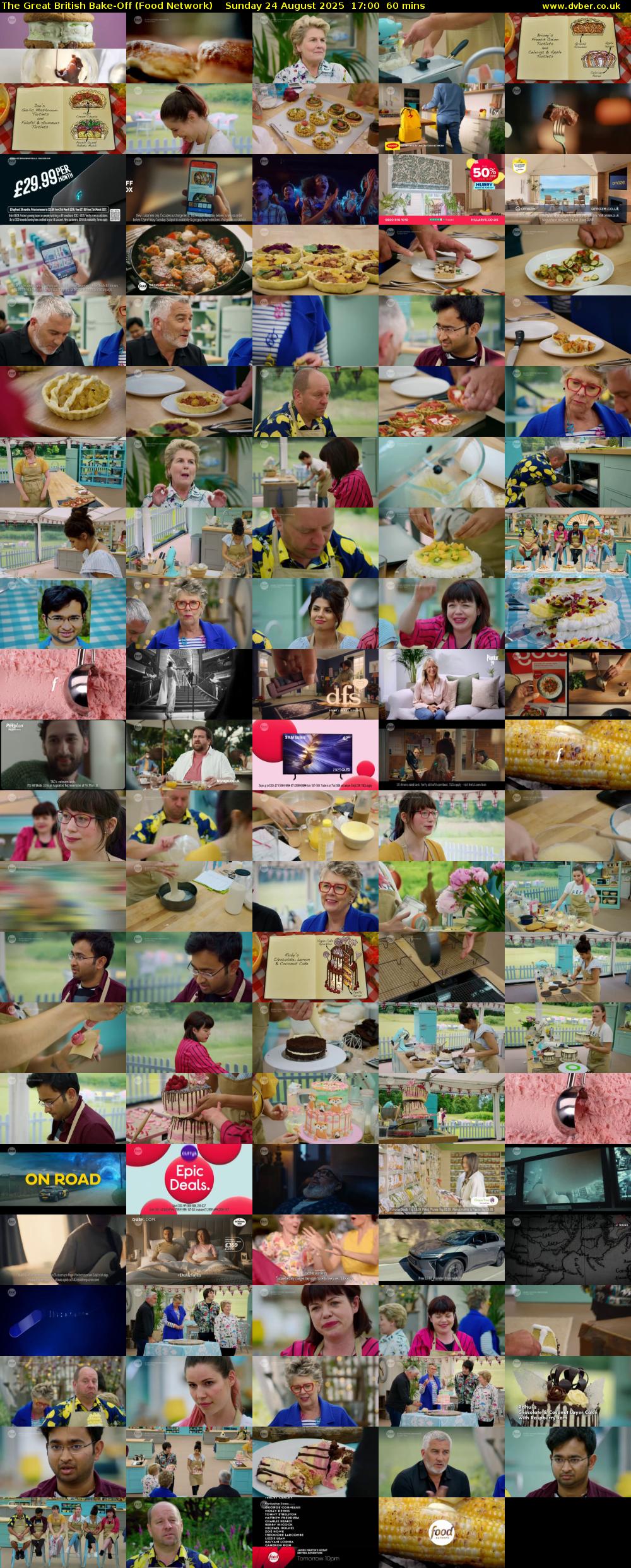 The Great British Bake-Off (Food Network) Sunday 24 August 2025 17:00 - 18:00