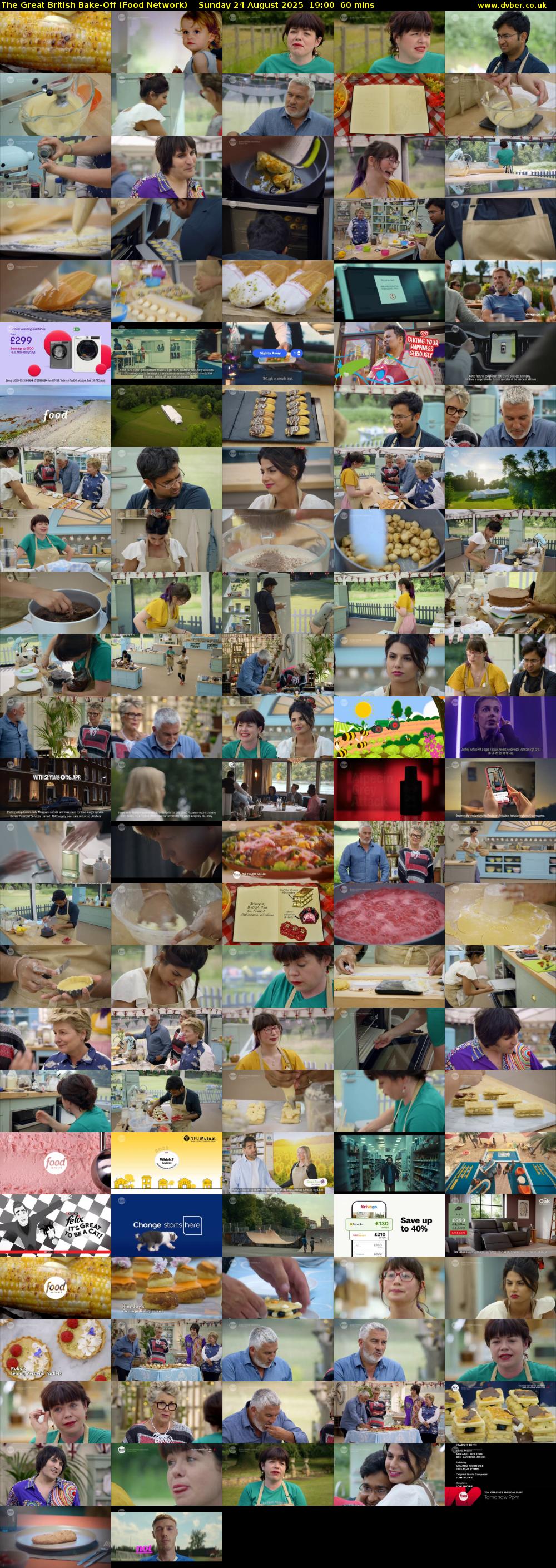 The Great British Bake-Off (Food Network) Sunday 24 August 2025 19:00 - 20:00