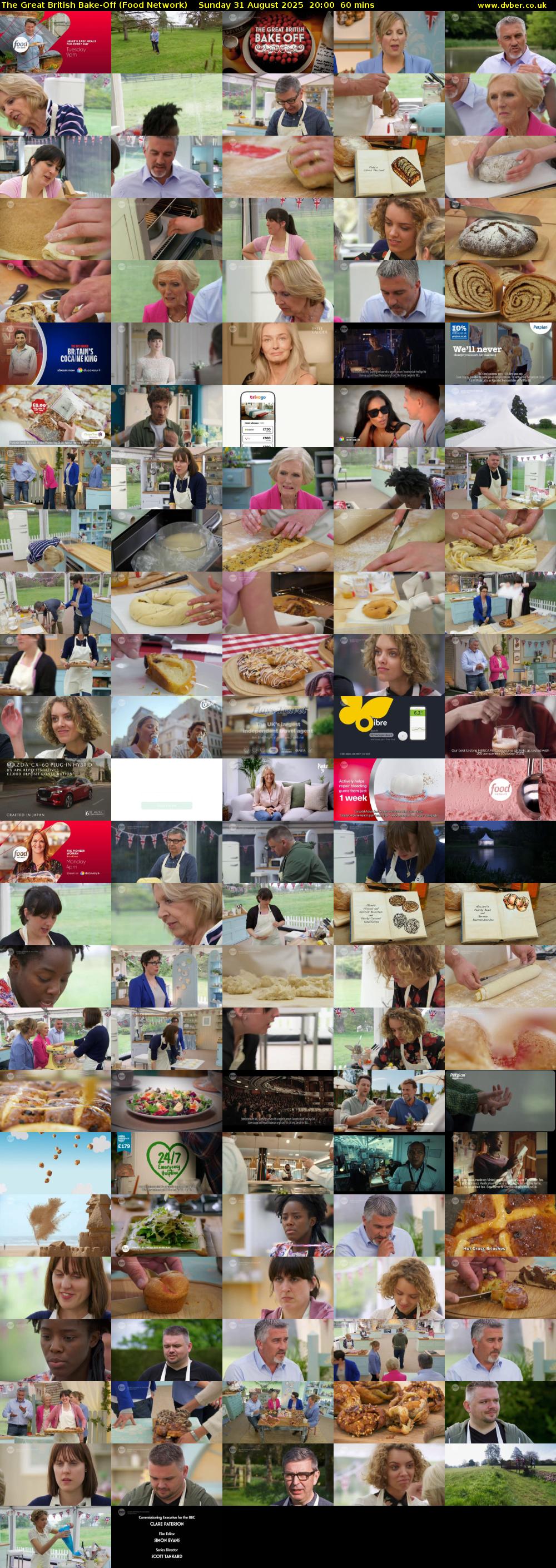 The Great British Bake-Off (Food Network) Sunday 31 August 2025 20:00 - 21:00
