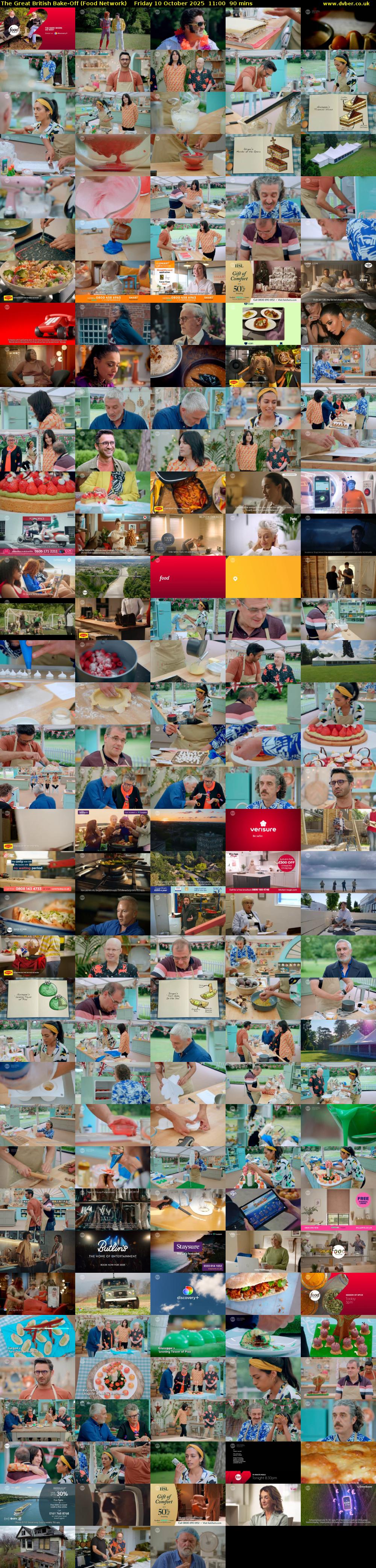The Great British Bake-Off (Food Network) Friday 10 October 2025 11:00 - 12:30