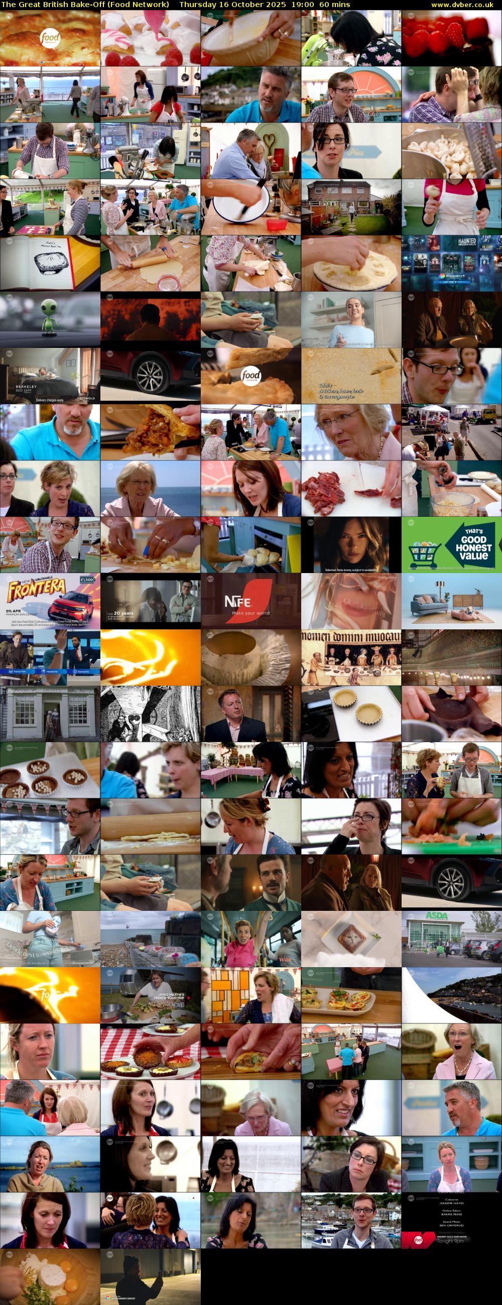 The Great British Bake-Off (Food Network) Thursday 16 October 2025 19:00 - 20:00
