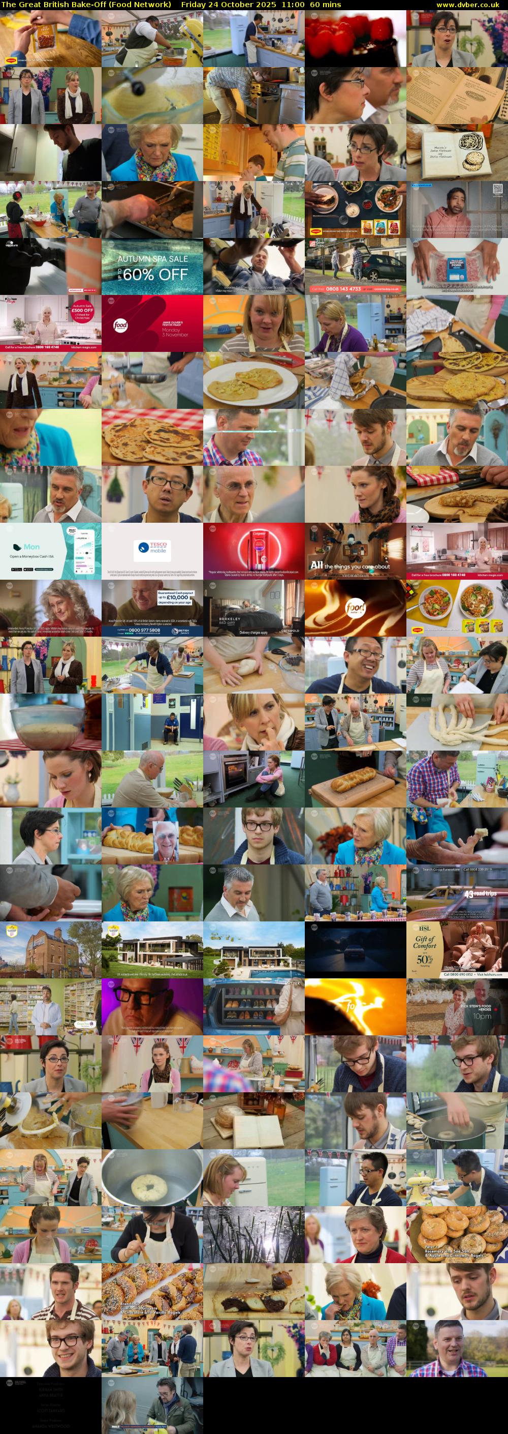 The Great British Bake-Off (Food Network) Friday 24 October 2025 11:00 - 12:00