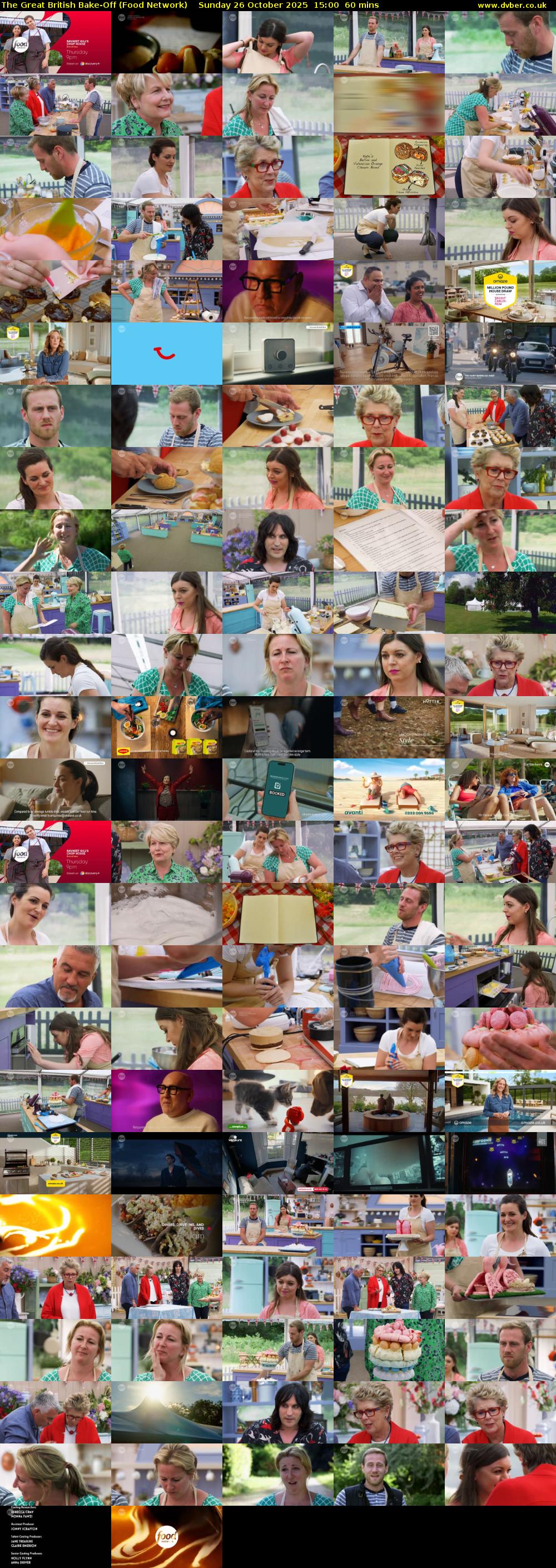 The Great British Bake-Off (Food Network) Sunday 26 October 2025 15:00 - 16:00