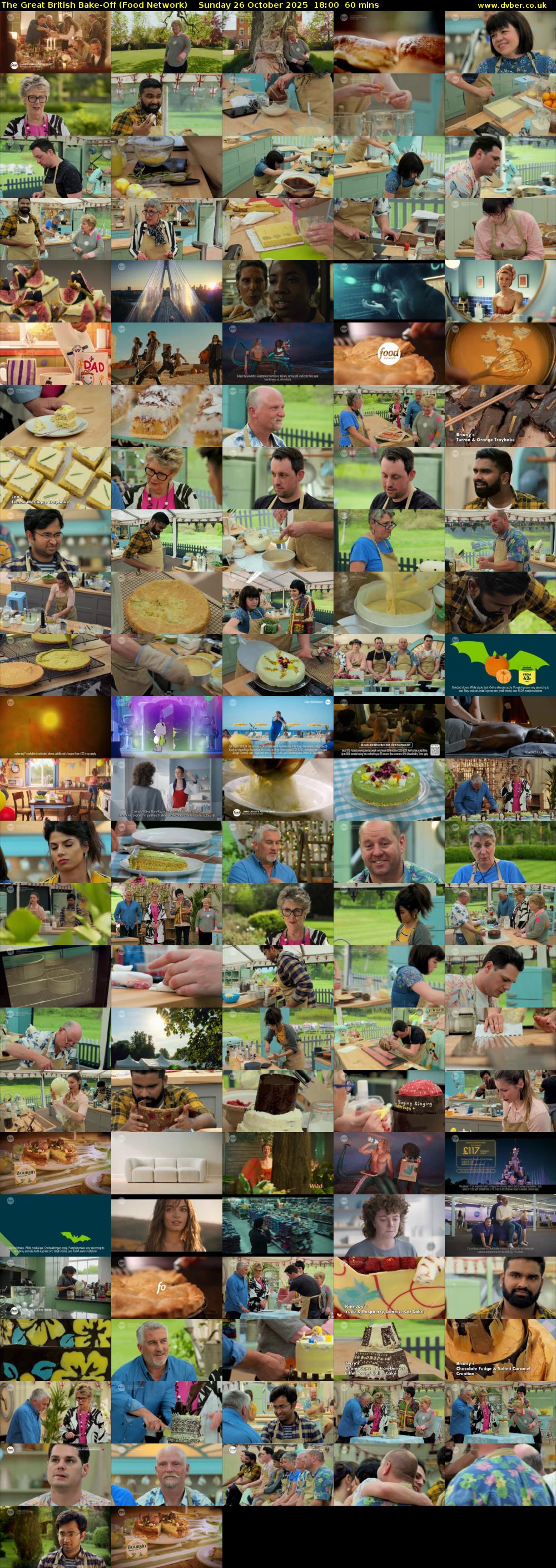 The Great British Bake-Off (Food Network) Sunday 26 October 2025 18:00 - 19:00