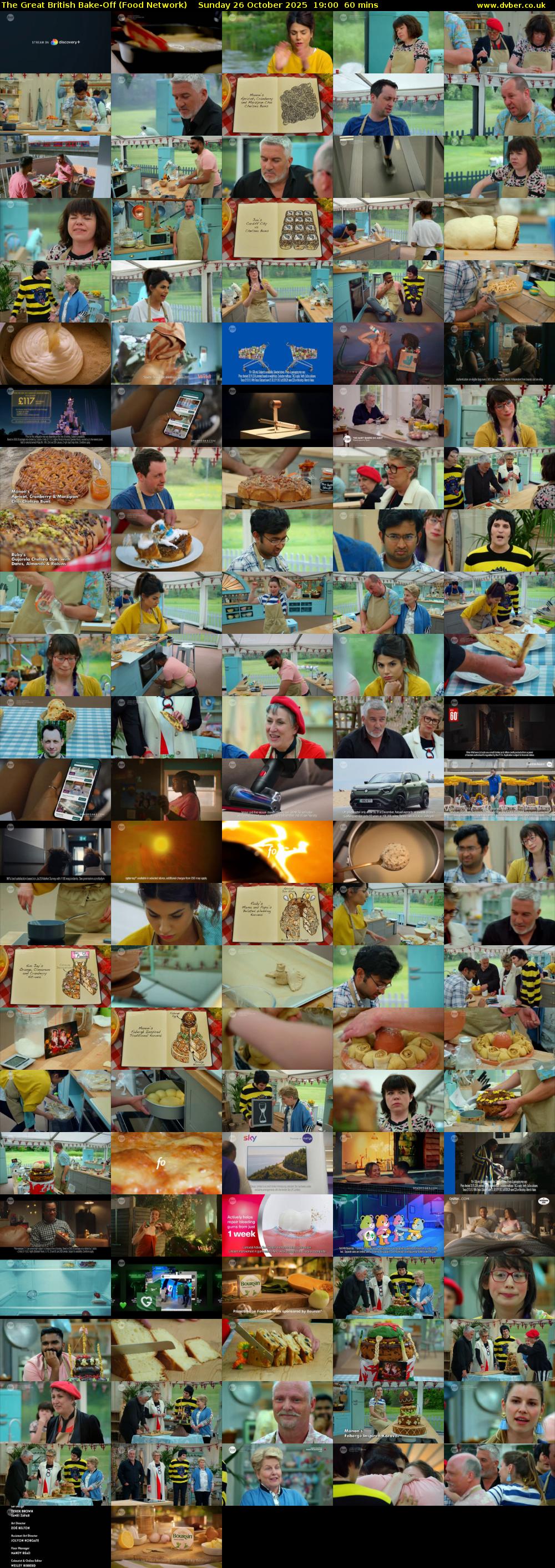 The Great British Bake-Off (Food Network) Sunday 26 October 2025 19:00 - 20:00