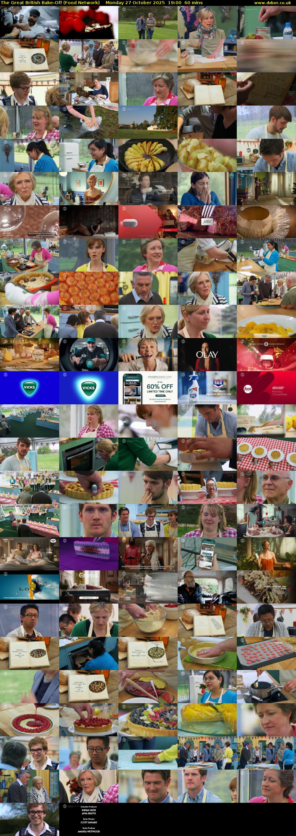 The Great British Bake-Off (Food Network) Monday 27 October 2025 19:00 - 20:00