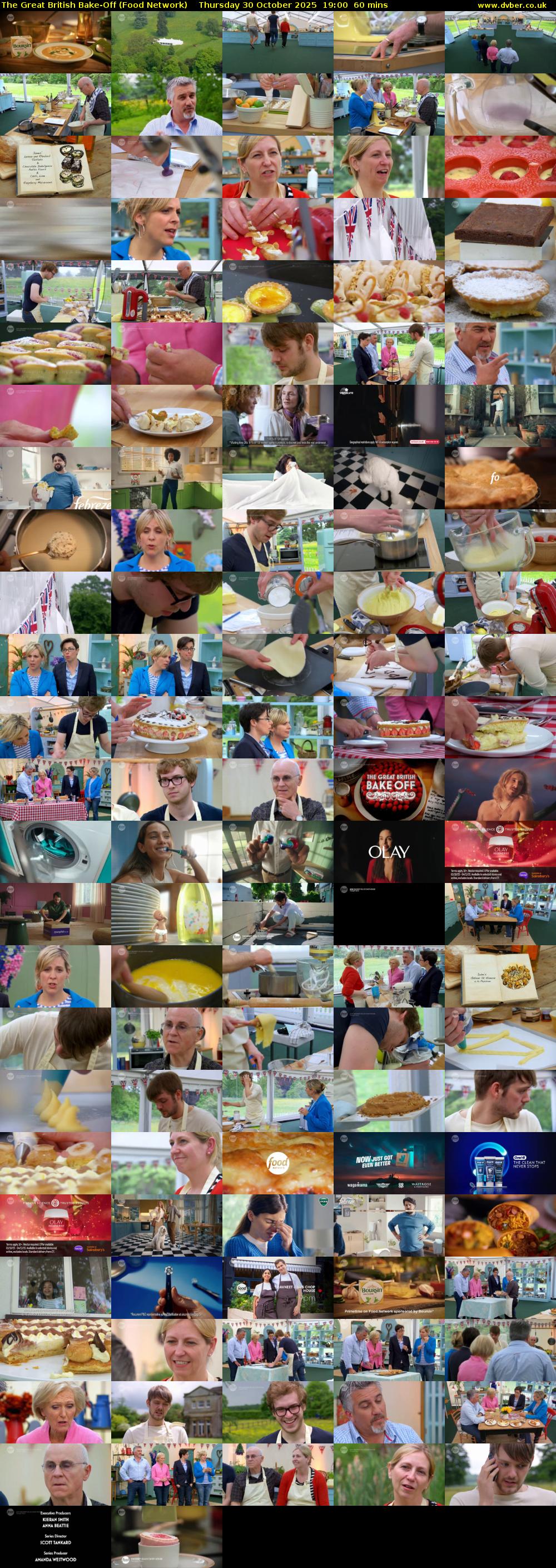 The Great British Bake-Off (Food Network) Thursday 30 October 2025 19:00 - 20:00