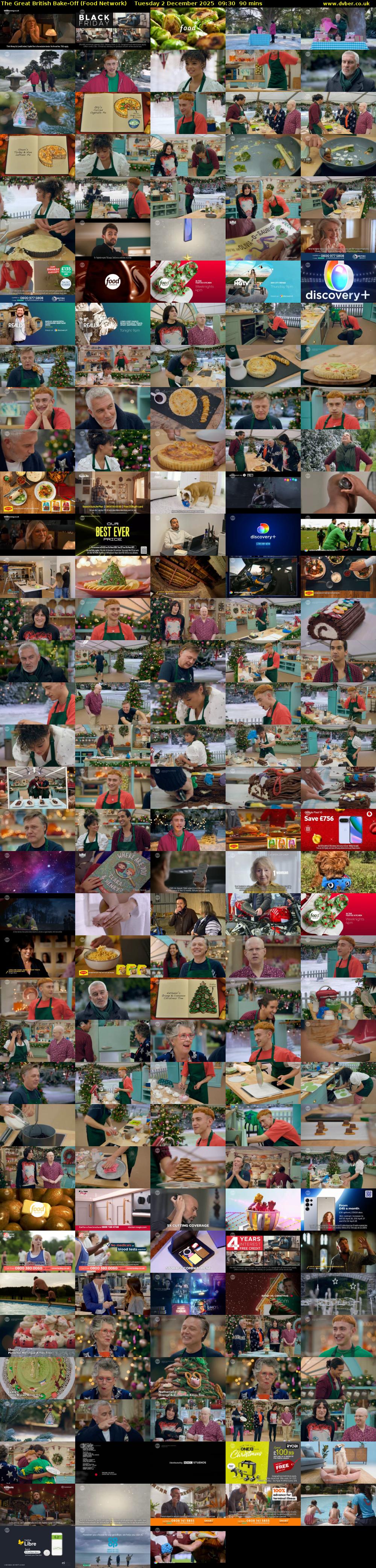 The Great British Bake-Off (Food Network) Tuesday 2 December 2025 09:30 - 11:00