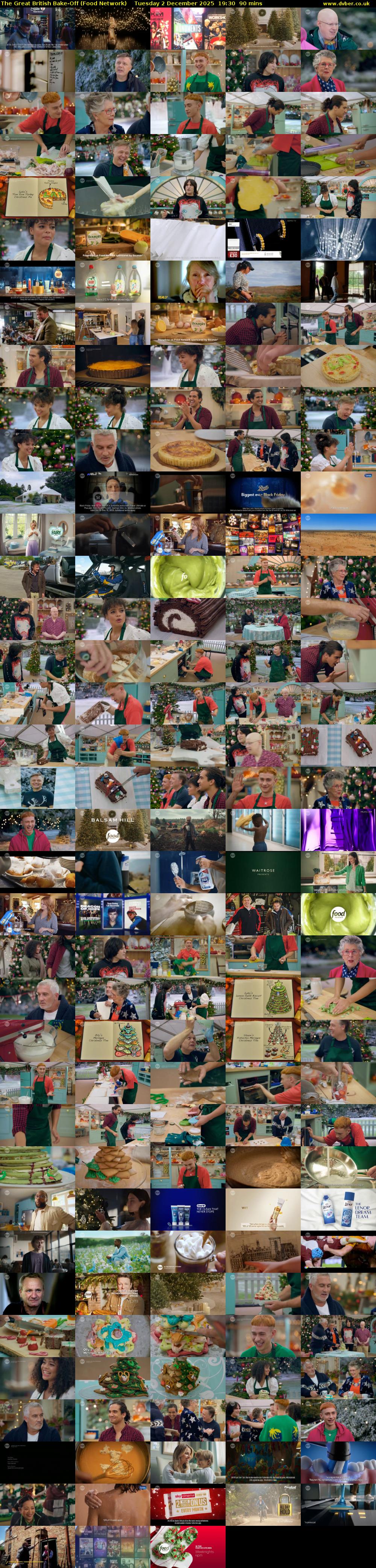 The Great British Bake-Off (Food Network) Tuesday 2 December 2025 19:30 - 21:00