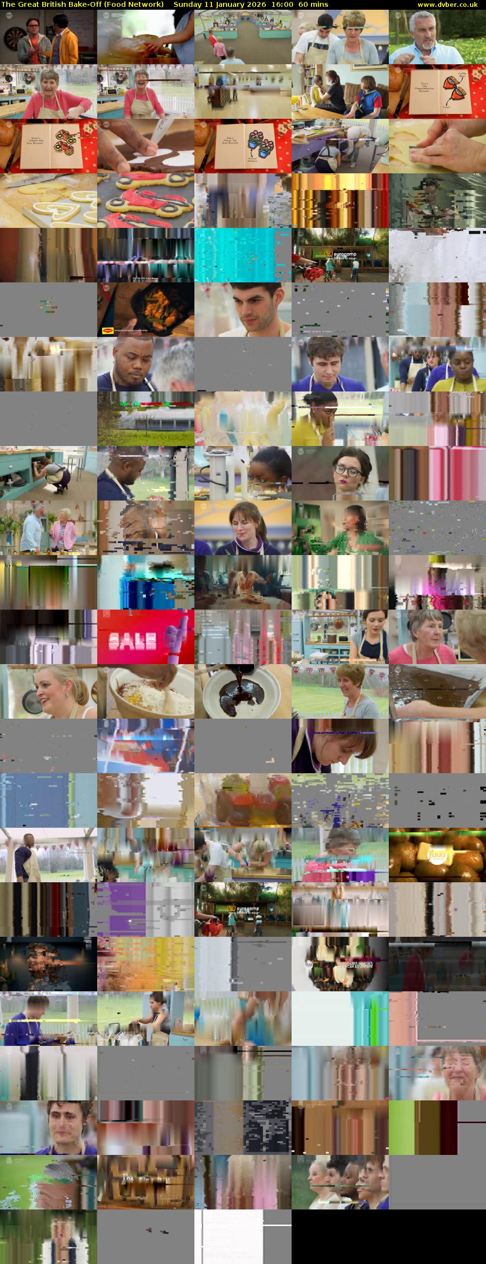 The Great British Bake-Off (Food Network) Sunday 11 January 2026 16:00 - 17:00