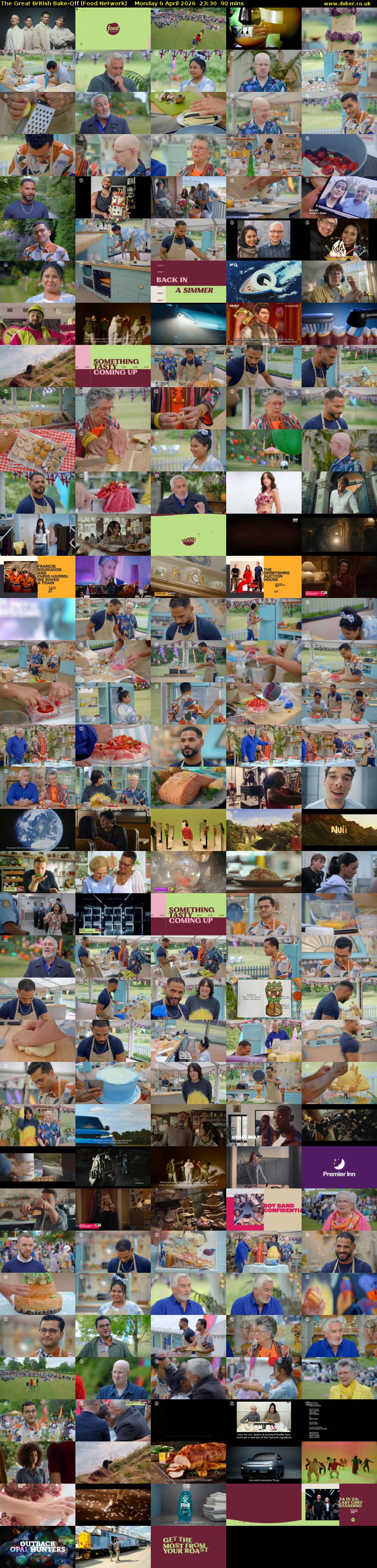 The Great British Bake-Off (Food Network) Monday 6 April 2026 23:30 - 01:00