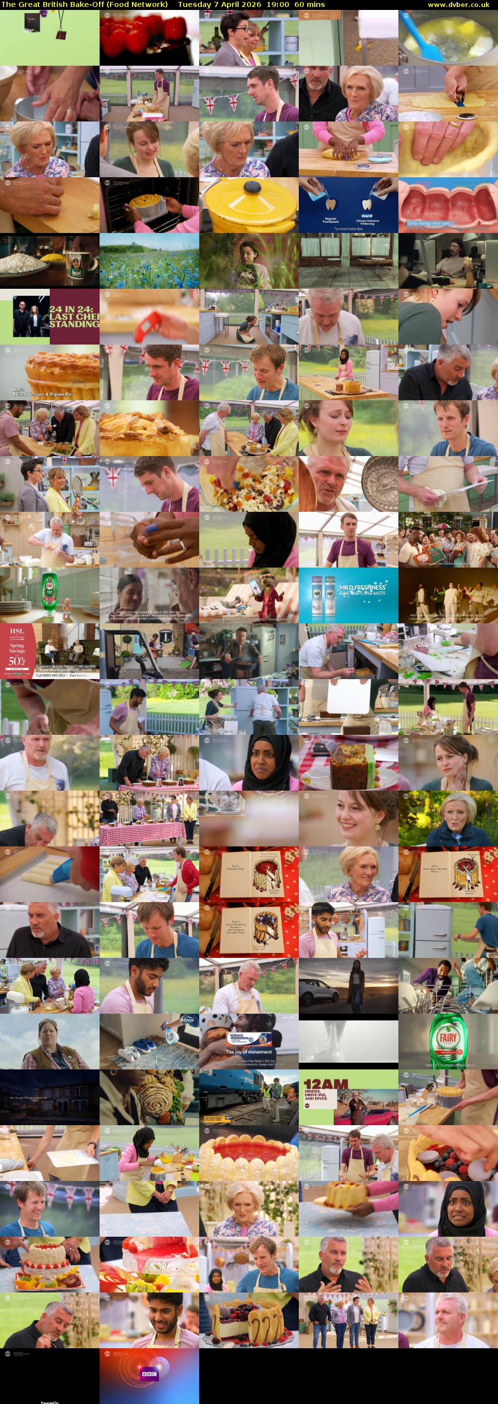 The Great British Bake-Off (Food Network) Tuesday 7 April 2026 19:00 - 20:00