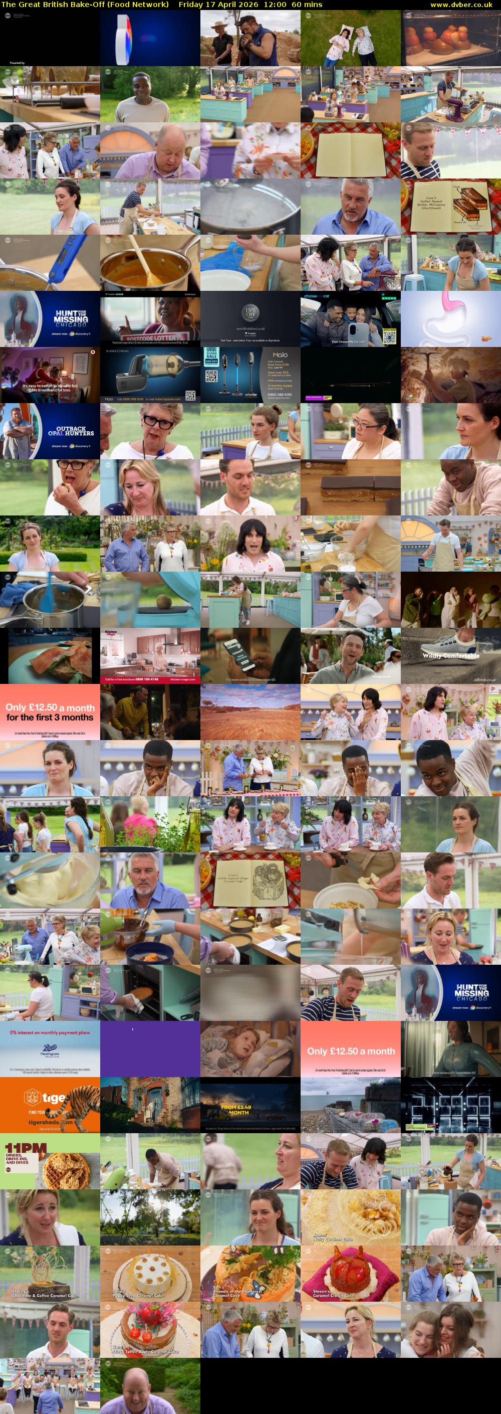 The Great British Bake-Off (Food Network) Friday 17 April 2026 12:00 - 13:00