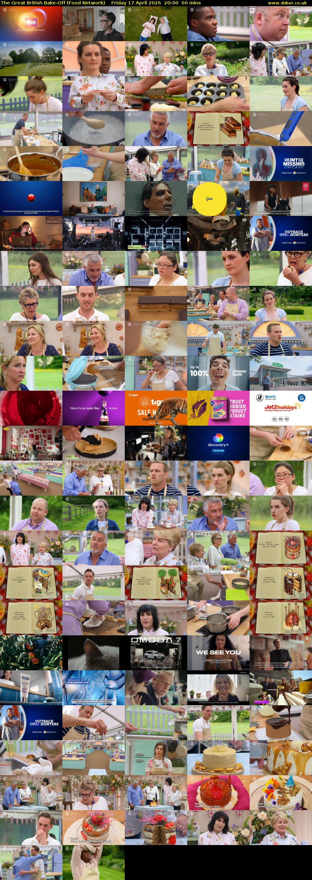 The Great British Bake-Off (Food Network) Friday 17 April 2026 20:00 - 21:00