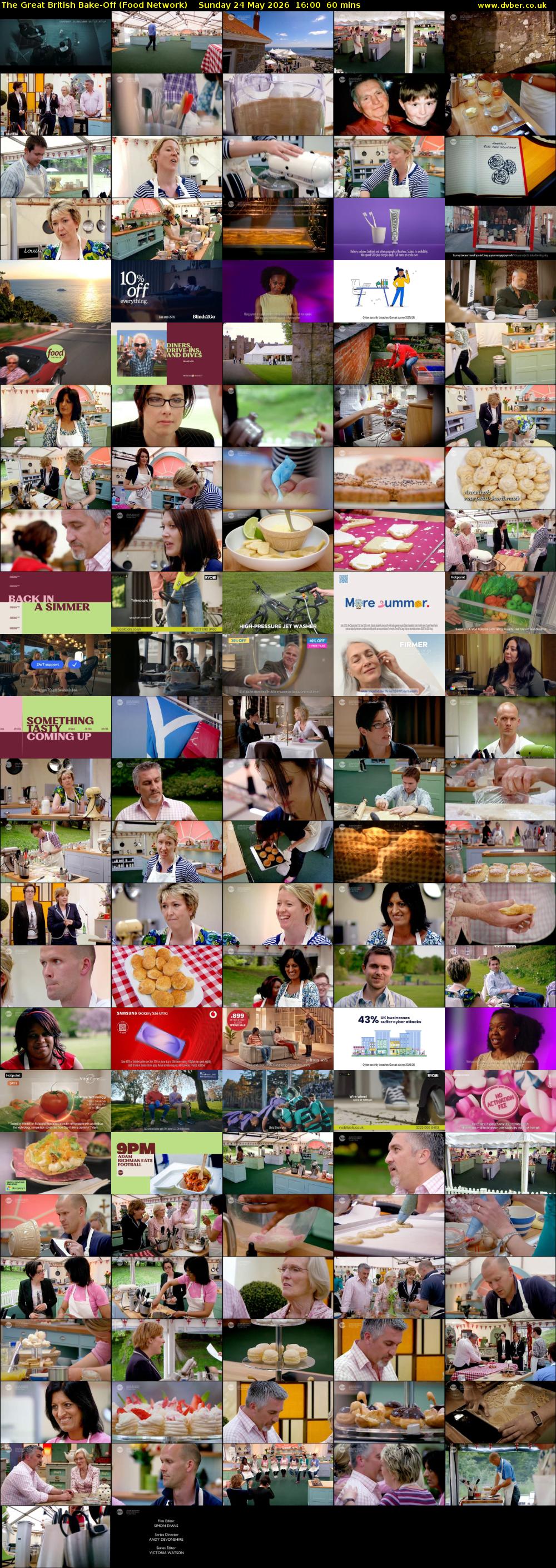 The Great British Bake-Off (Food Network) Sunday 24 May 2026 16:00 - 17:00