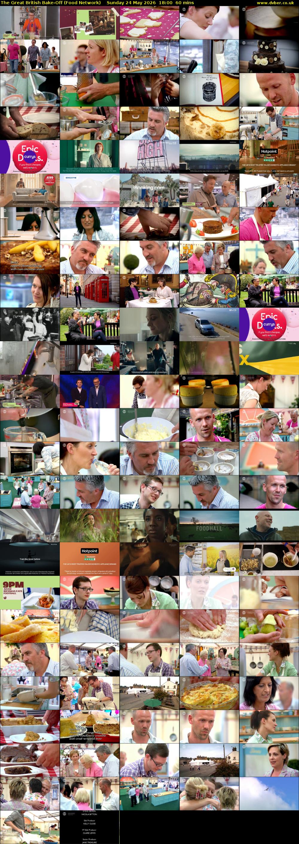The Great British Bake-Off (Food Network) Sunday 24 May 2026 18:00 - 19:00