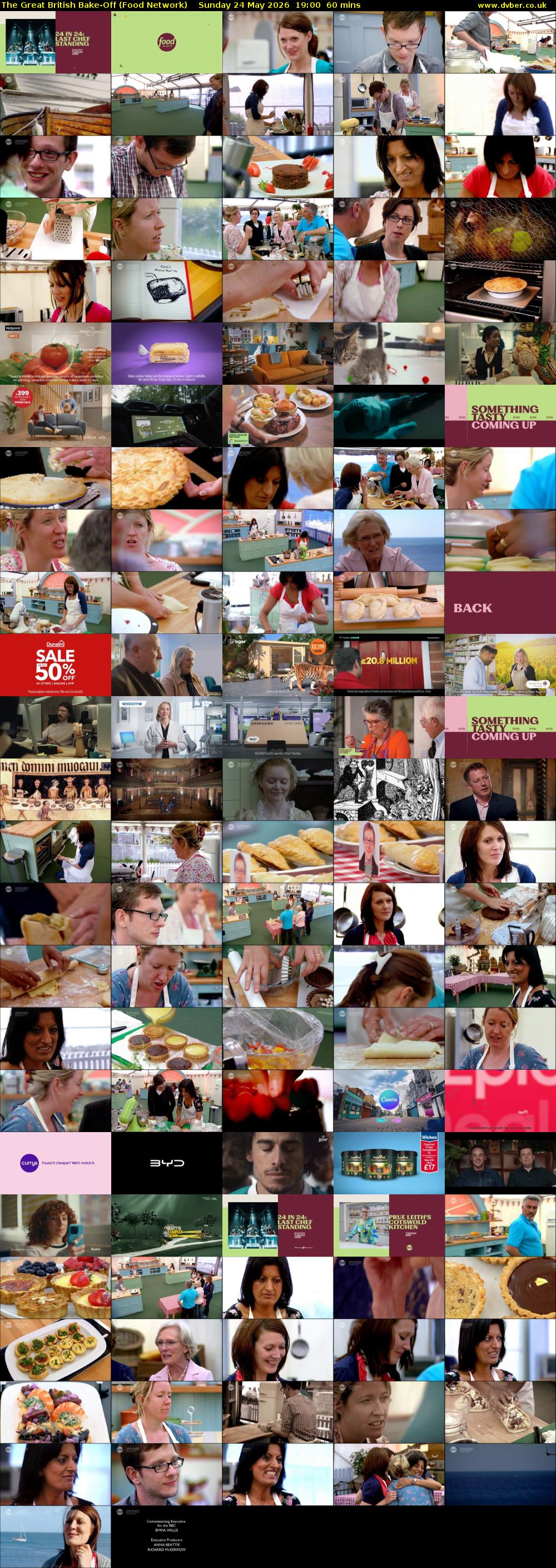 The Great British Bake-Off (Food Network) Sunday 24 May 2026 19:00 - 20:00