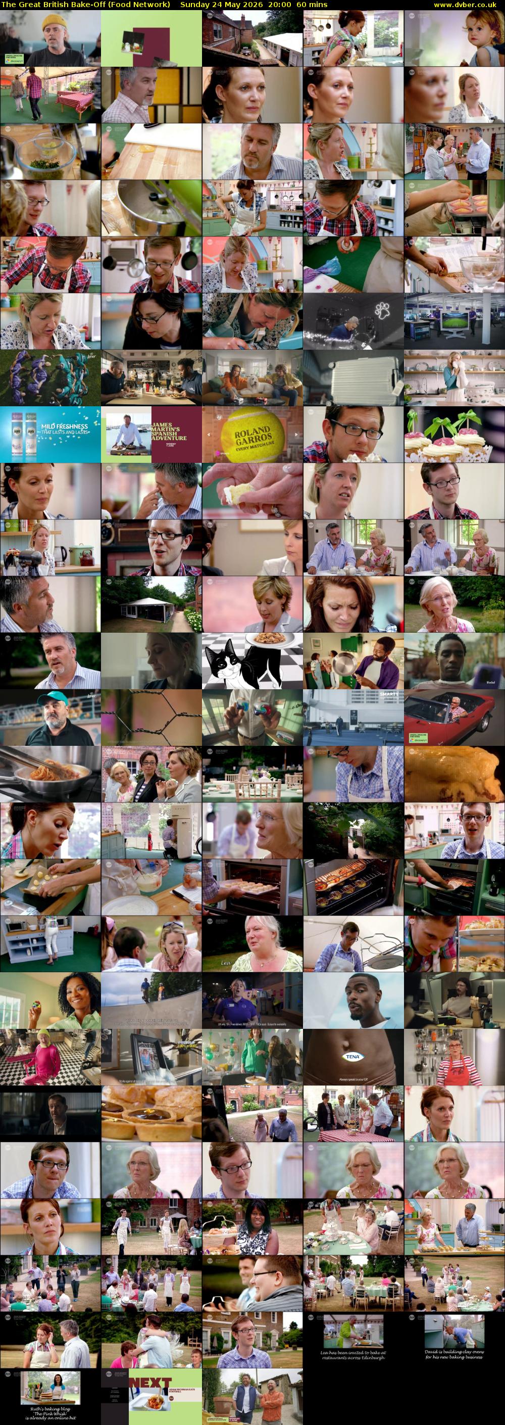 The Great British Bake-Off (Food Network) Sunday 24 May 2026 20:00 - 21:00