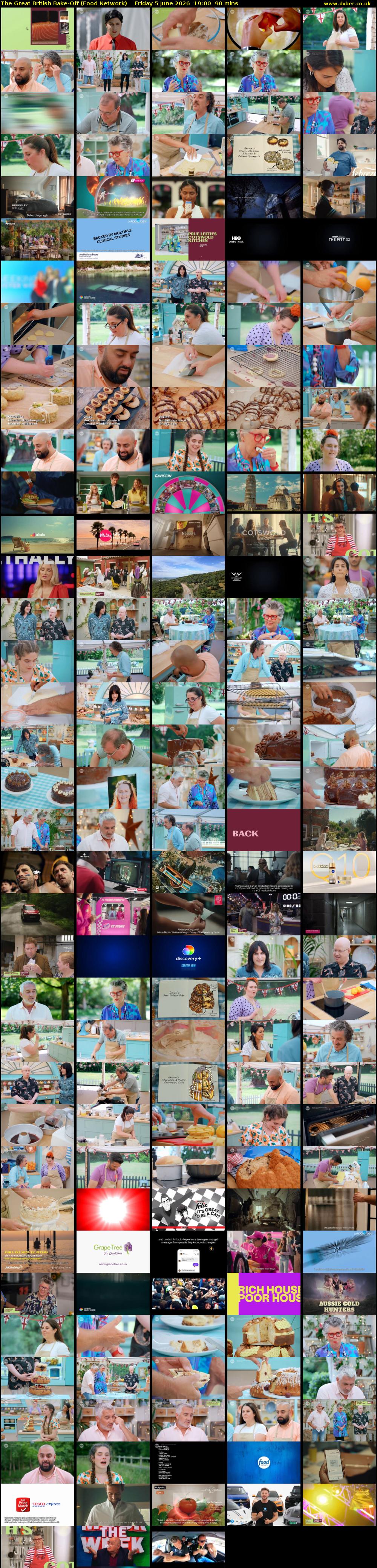 The Great British Bake-Off (Food Network) Friday 5 June 2026 19:00 - 20:30
