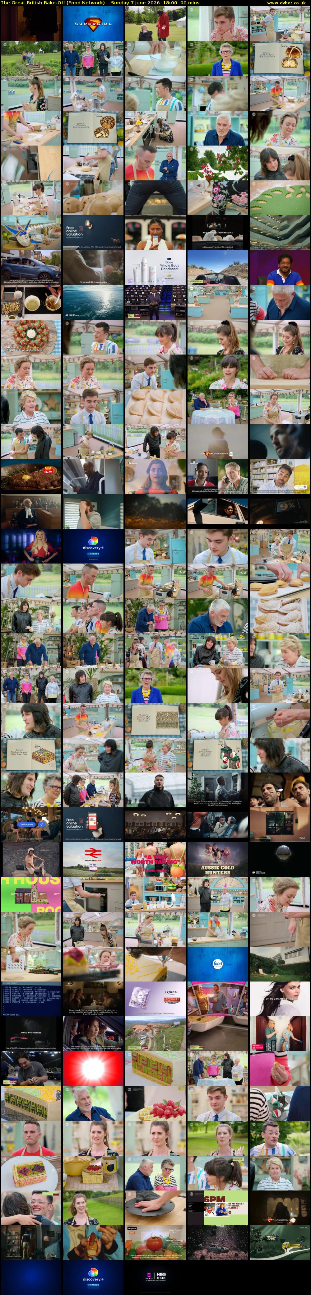 The Great British Bake-Off (Food Network) Sunday 7 June 2026 18:00 - 19:30