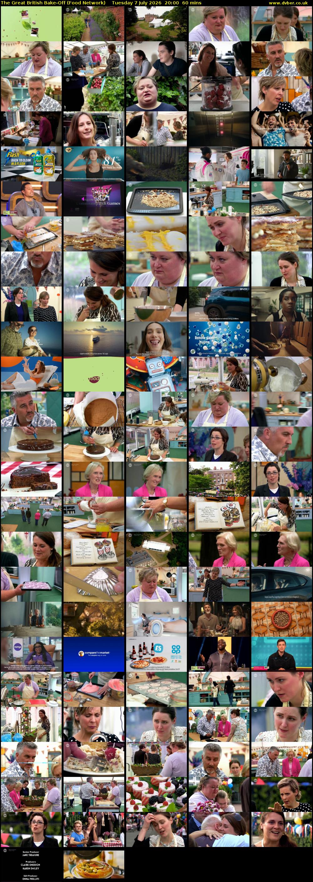 The Great British Bake-Off (Food Network) Tuesday 7 July 2026 20:00 - 21:00