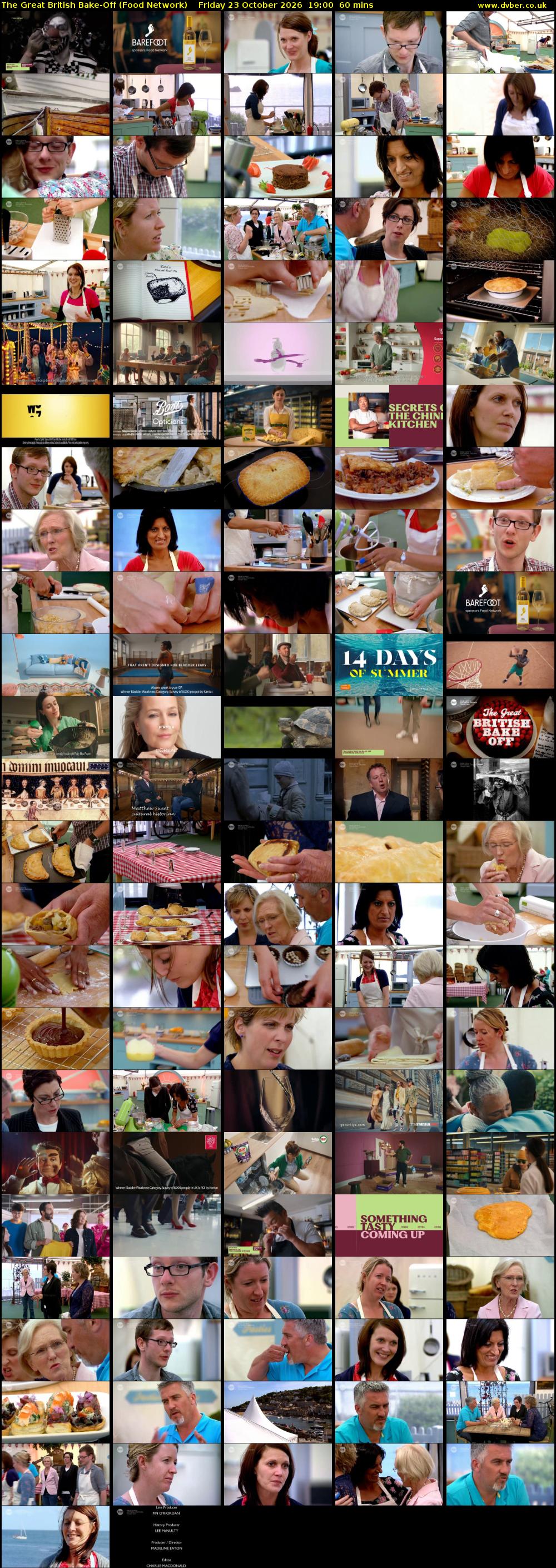 The Great British Bake-Off (Food Network) Friday 23 October 2026 19:00 - 20:00