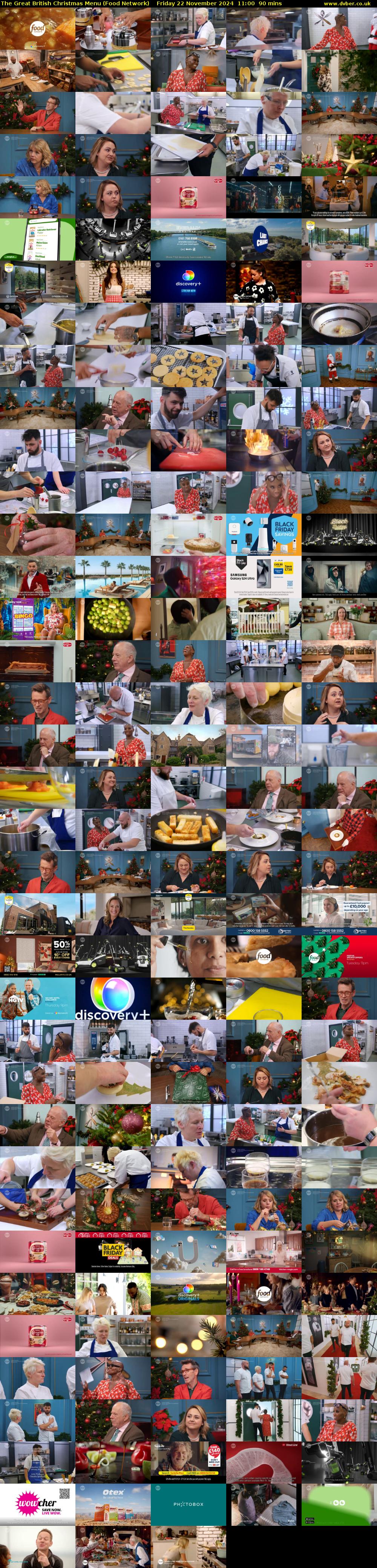 The Great British Christmas Menu (Food Network) Friday 22 November 2024 11:00 - 12:30