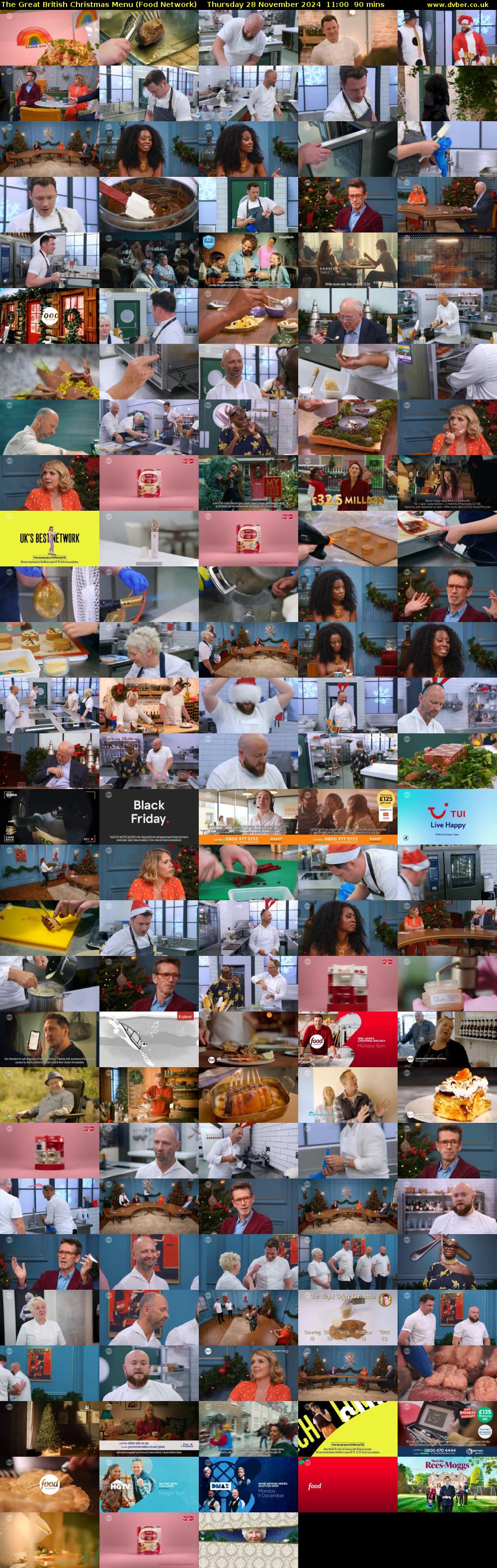 The Great British Christmas Menu (Food Network) Thursday 28 November 2024 11:00 - 12:30