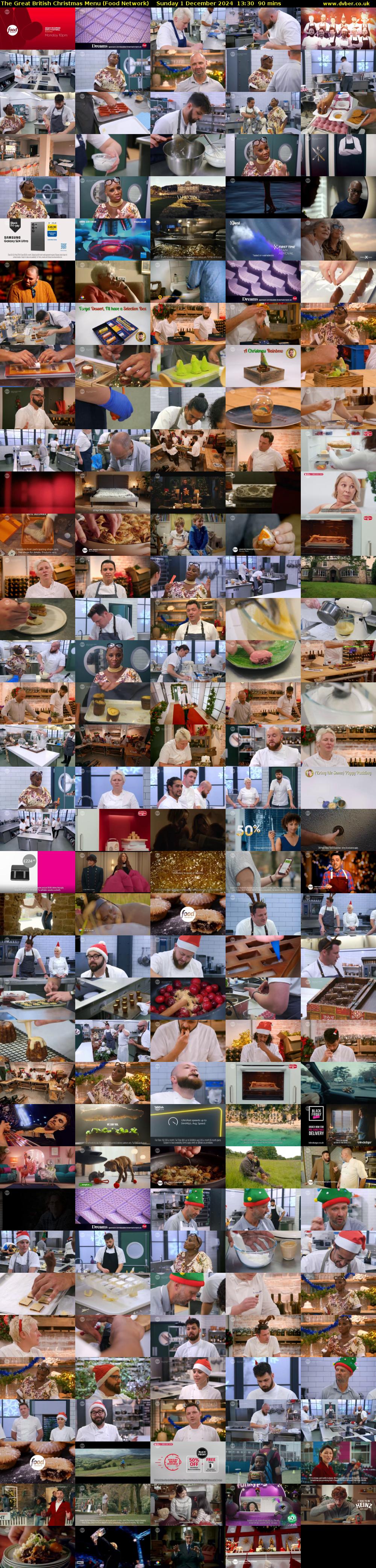 The Great British Christmas Menu (Food Network) Sunday 1 December 2024 13:30 - 15:00
