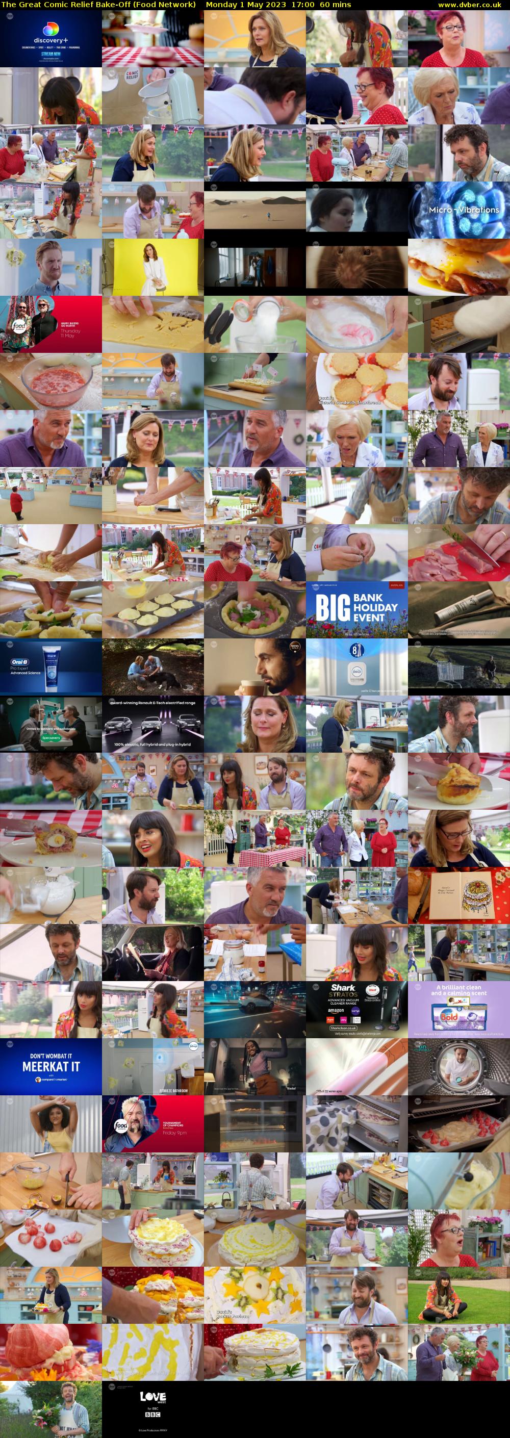The Great Comic Relief Bake-Off (Food Network) Monday 1 May 2023 17:00 - 18:00