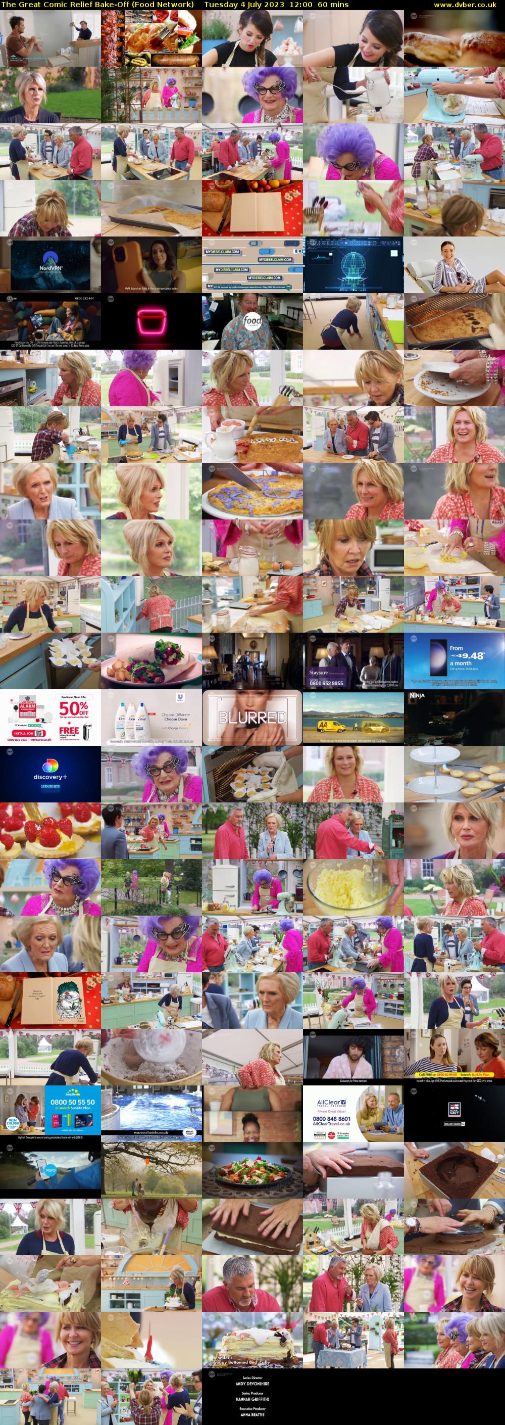 The Great Comic Relief Bake-Off (Food Network) Tuesday 4 July 2023 12:00 - 13:00