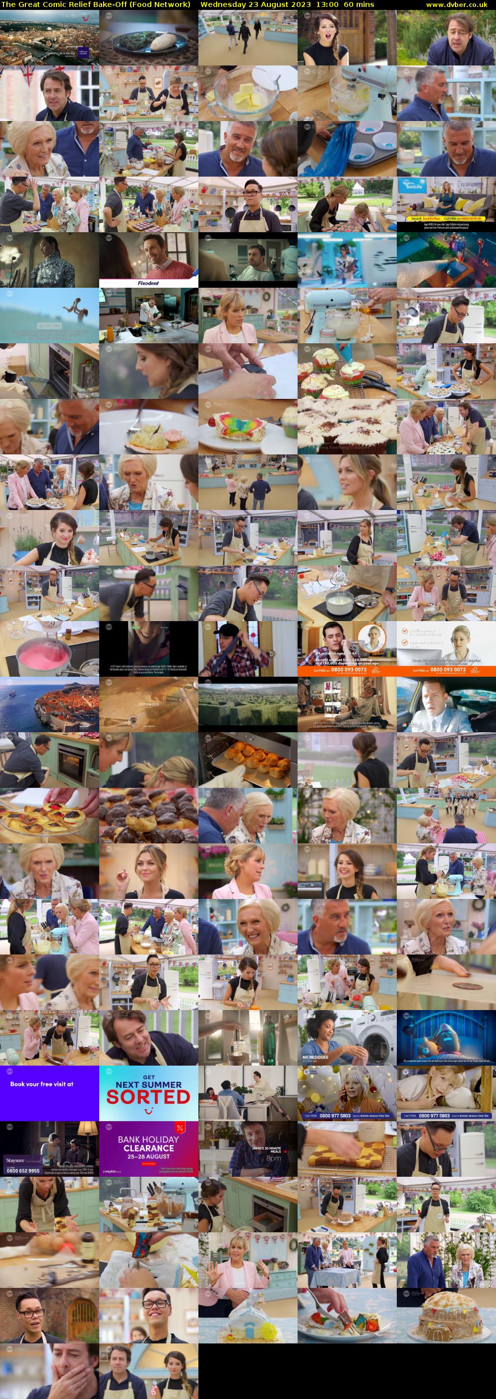 The Great Comic Relief Bake-Off (Food Network) Wednesday 23 August 2023 13:00 - 14:00